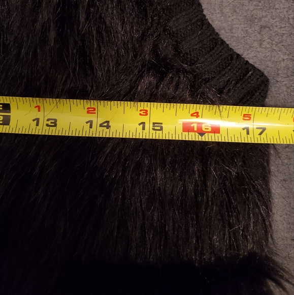 Maurices Black Faux Fur Vest - Picture 8 of 9